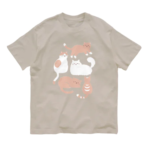 家で着る普通のねこです オーガニックコットンTシャツ