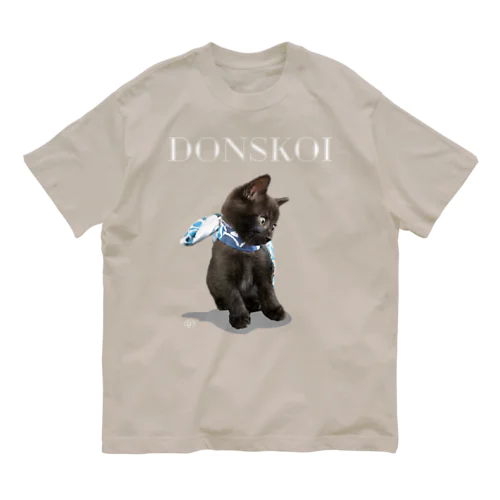 ドンちゃん　おリボンver. オーガニックコットンTシャツ