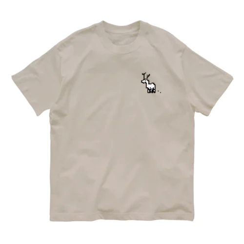 白いシカ Organic Cotton T-Shirt