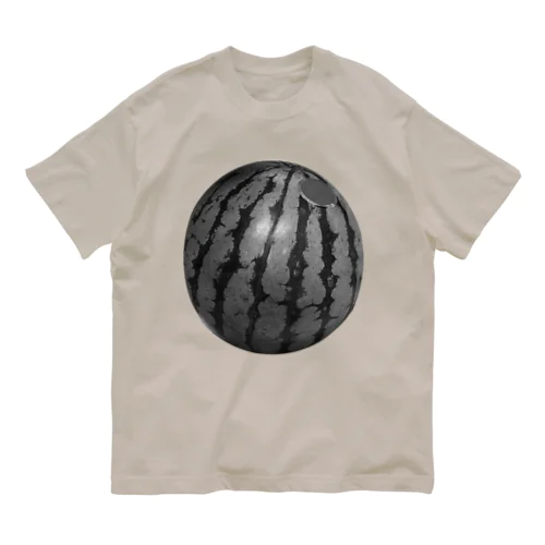 スイカ好き -monochrome Organic Cotton T-Shirt