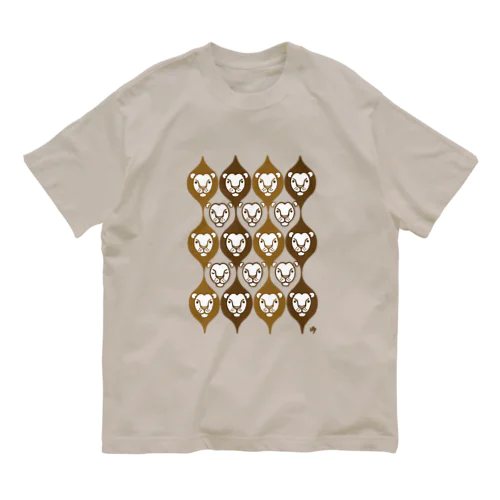 つながるらいおん Organic Cotton T-Shirt