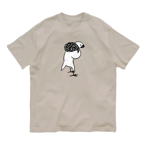 猫背のふろしき文鳥 Organic Cotton T-Shirt