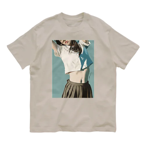 女子高生と夏 オーガニックコットンTシャツ