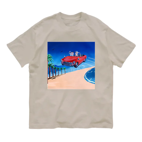 ビーチ オーガニックコットンTシャツ