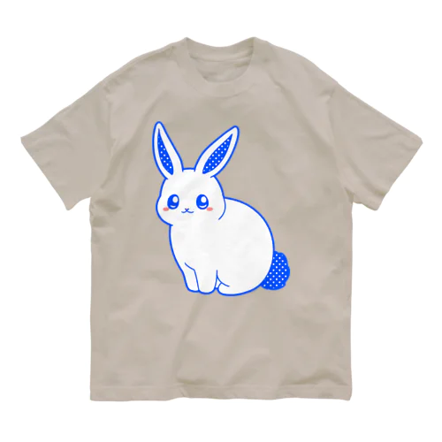 POP青うさぎ Organic Cotton T-Shirt