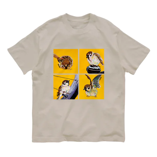 ちゅんTシャツB オーガニックコットンTシャツ