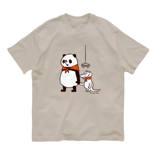 いつもの三人！　パンダのおはなし オーガニックコットンTシャツ