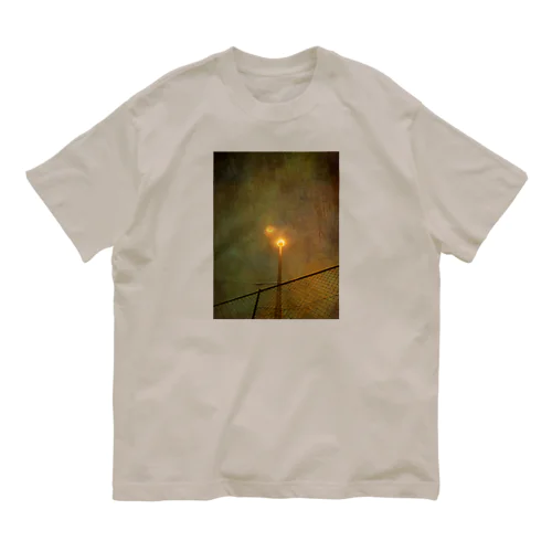 街灯と三日月 Organic Cotton T-Shirt