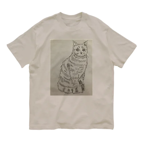 げじげじ猫 オーガニックコットンTシャツ