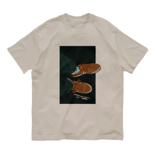 オレンジのスケシュー Organic Cotton T-Shirt