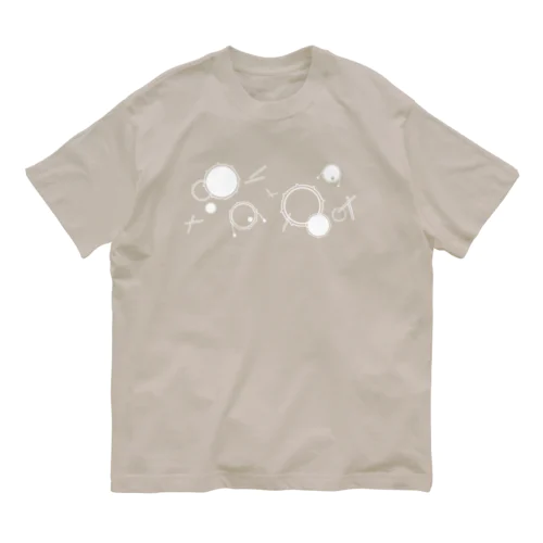 【ドラムの日2022】ドラムごろごろ　白 Organic Cotton T-Shirt