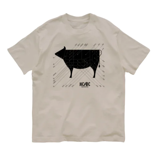 HCBC💀 SOLID BK 日本語版 オーガニックコットンTシャツ