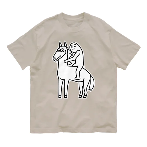 うまのりくん Organic Cotton T-Shirt