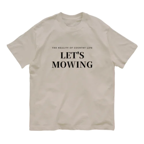 LET'S MOWING オーガニックコットンTシャツ