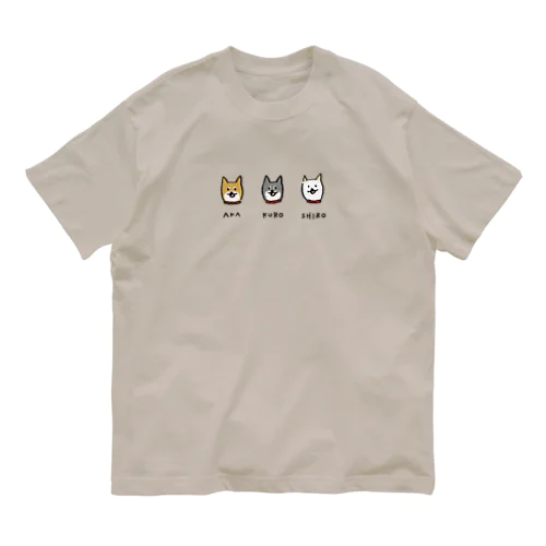 shiba shiba shiba オーガニックコットンTシャツ