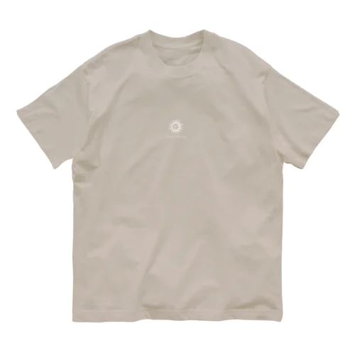 太陽/ sun /white ver. オーガニックコットンTシャツ