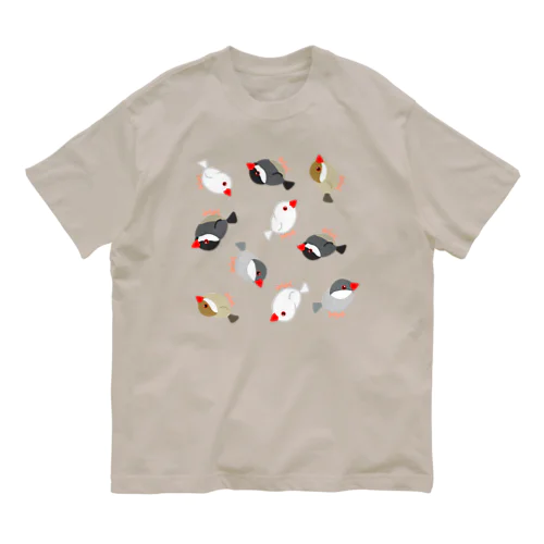 可愛い文鳥わらわら Organic Cotton T-Shirt