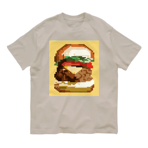 ドット絵ハンバーガー Organic Cotton T-Shirt