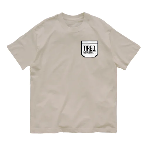 【オータム】フェイクポケットtired. オーガニックコットンTシャツ