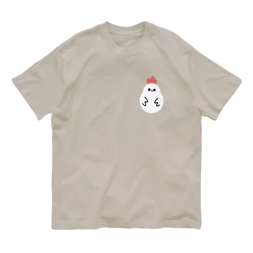 にわとり オーガニックコットンTシャツ