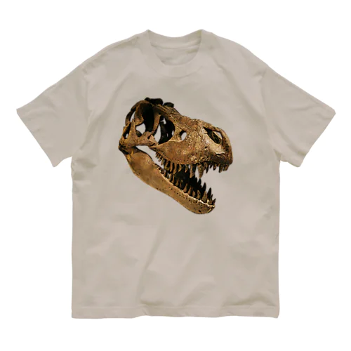 T. Rex 頭骨 オーガニックコットンTシャツ