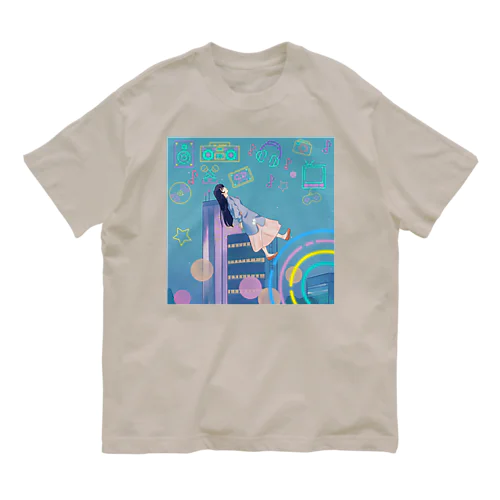 momo_emi2021 秋 オーガニックコットンTシャツ