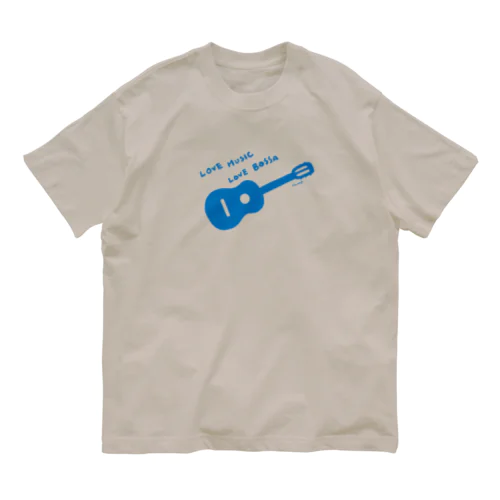 Love Bossa (blue) オーガニックコットンTシャツ