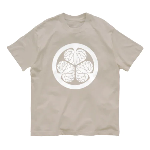 徳川家康/三つ葉葵/ホワイト Organic Cotton T-Shirt