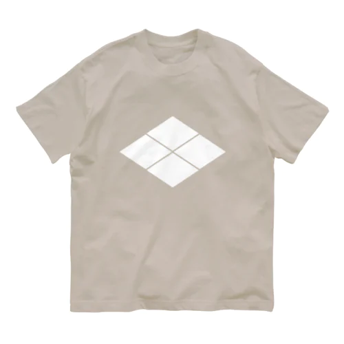 武田信玄/武田勝頼/武田菱/ホワイト Organic Cotton T-Shirt