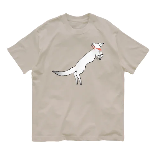 狐の手毬唄-鳥居狛狐弐- オーガニックコットンTシャツ