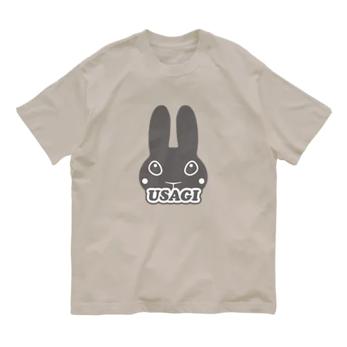 シンプルうさぎロゴマーク Organic Cotton T-Shirt