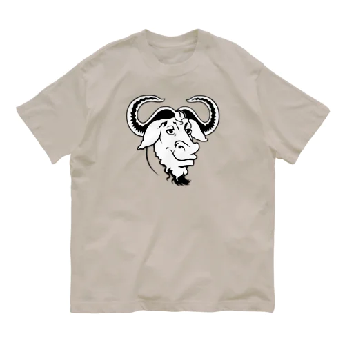 GNU の頭 オーガニックコットンTシャツ