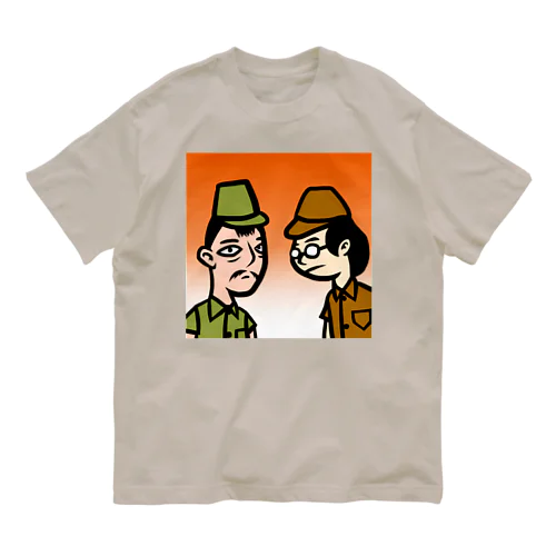 日本兵の夕暮れ オーガニックコットンTシャツ