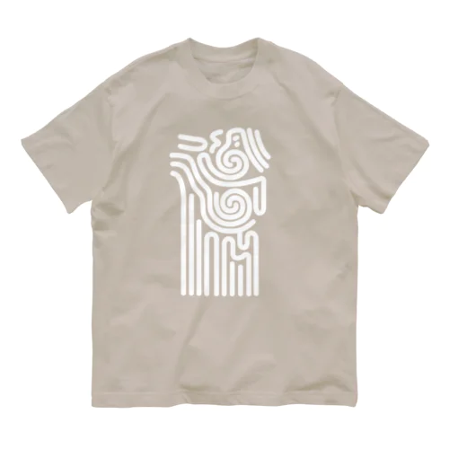 縄文の模様Ⅰ ホワイト Organic Cotton T-Shirt