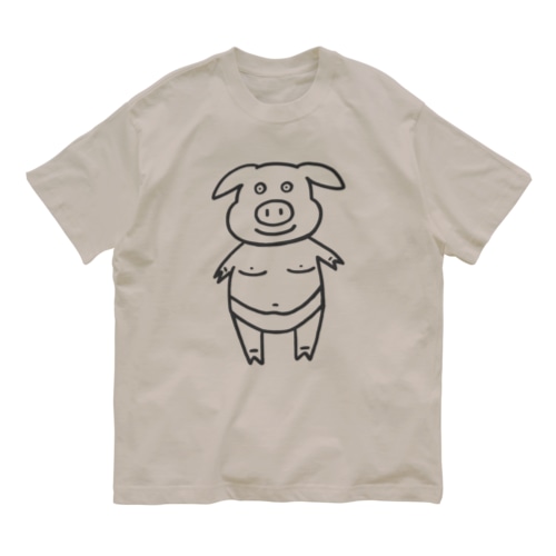 ブタ Organic Cotton T-Shirt
