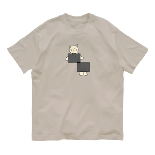 イリュージョンねこ Organic Cotton T-Shirt