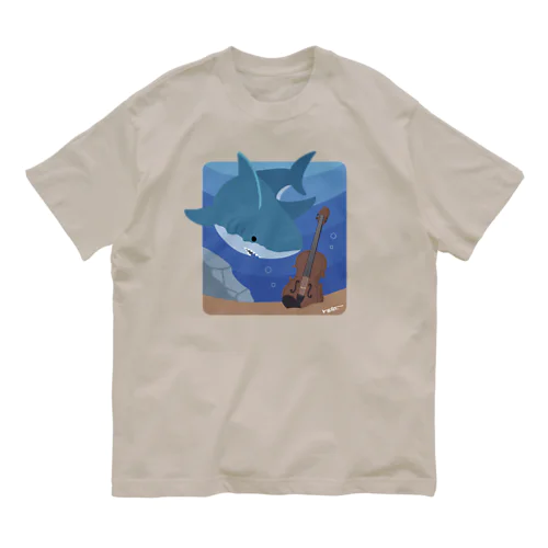 サメ×ヴァイオリン Organic Cotton T-Shirt