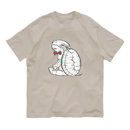 ミシシッピアカミミガメさん Organic Cotton T-Shirt