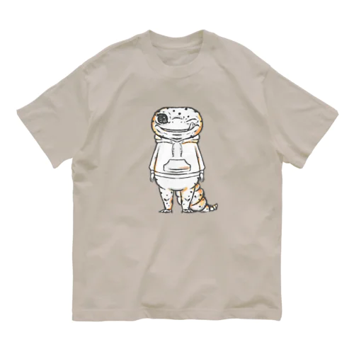 ヒョウモントカゲモドキさん オーガニックコットンTシャツ