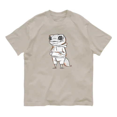 ナメハダタマオヤモリさん オーガニックコットンTシャツ