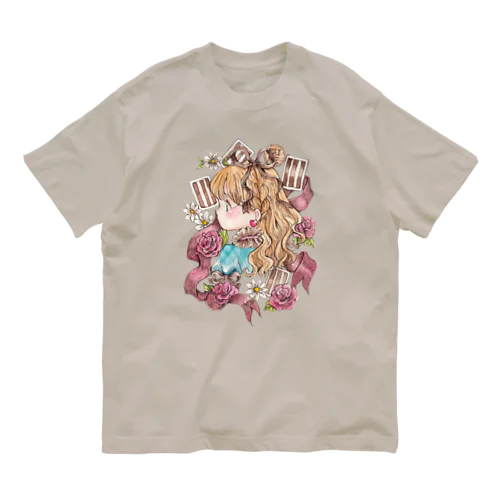 不思議の国のアリス×チョコレート/Atelier cinnamon Organic Cotton T-Shirt