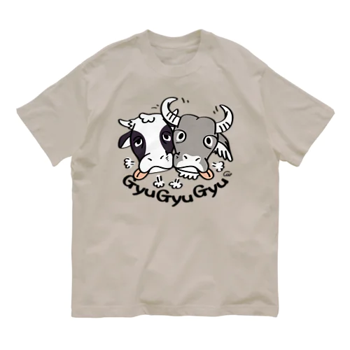 牛のギュウギュウB オーガニックコットンTシャツ