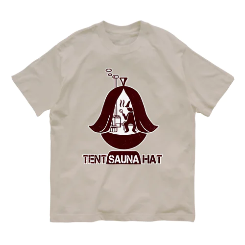 Tent SAUNA Hat Organic Cotton T-Shirt