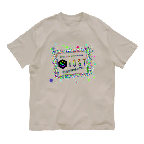 IOST【ロゴ】ランダムペイント Organic Cotton T-Shirt