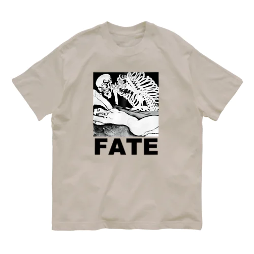 FATE（宿命）（黒文字） オーガニックコットンTシャツ