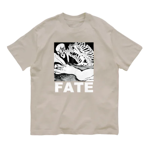 FATE(宿命）（白文字） Organic Cotton T-Shirt