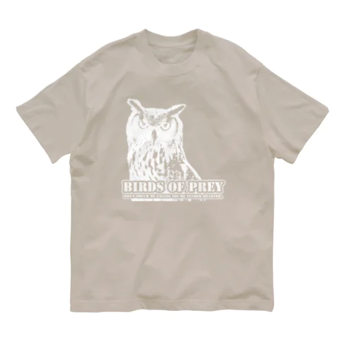 BIRDS OF PREY clear ベンガルワシミミズクver. オーガニックコットンTシャツ