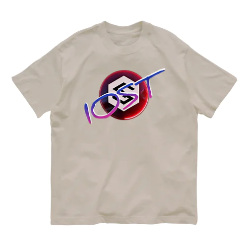 IOST【ホッパーデザイン】グラデーション（紫） オーガニックコットンTシャツ