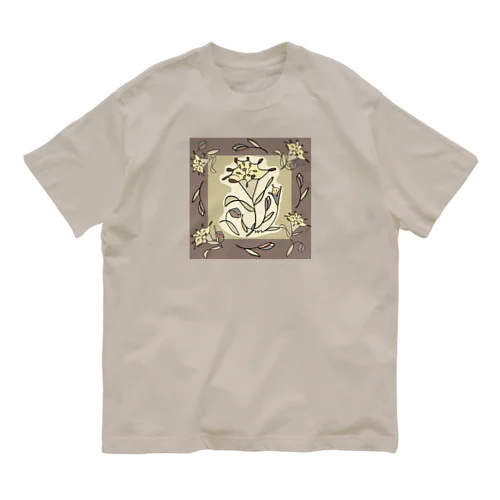 シックな百合たち Organic Cotton T-Shirt