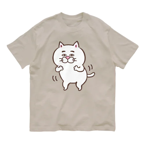 踊るにゃんこ Organic Cotton T-Shirt